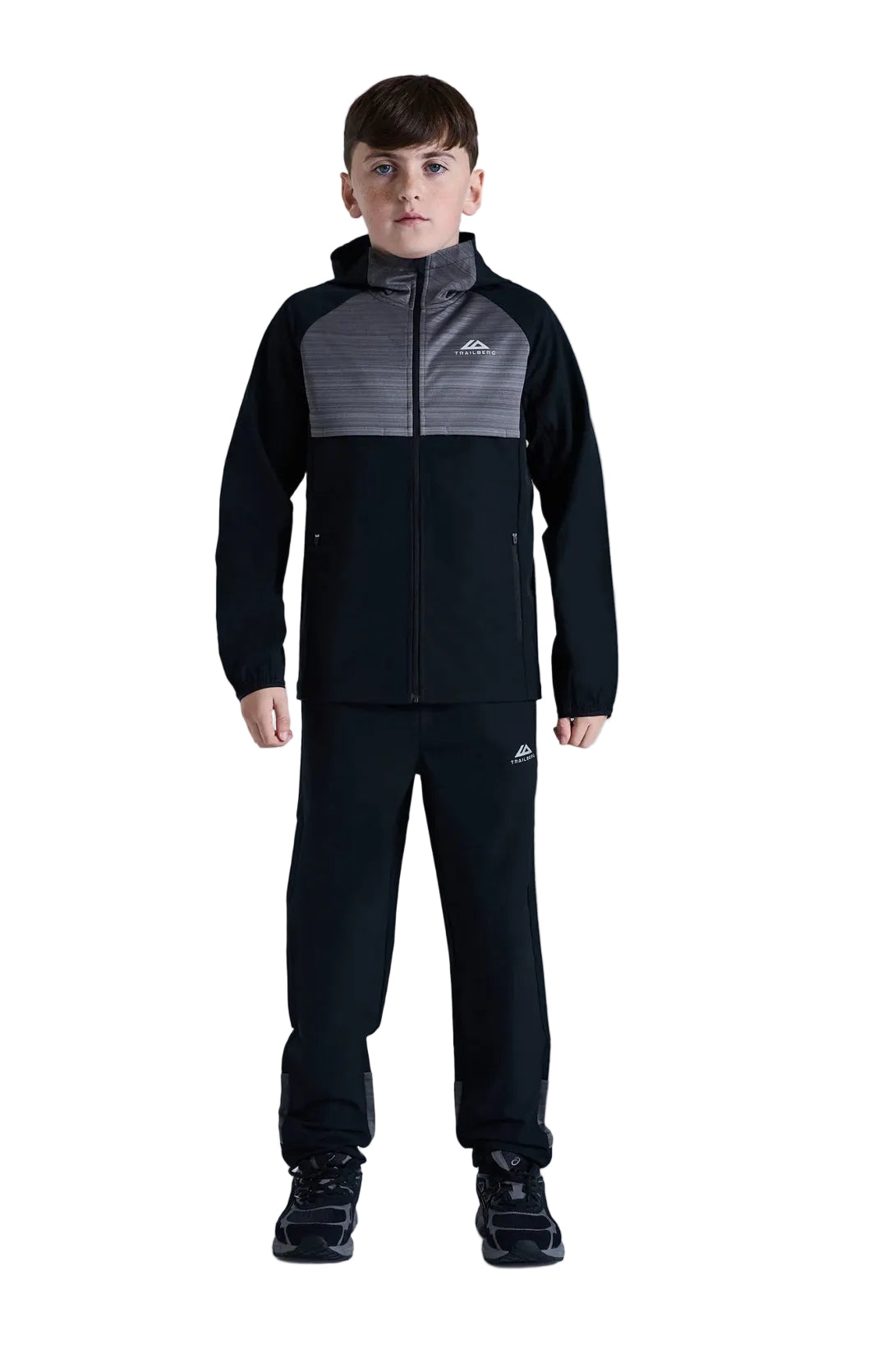 Trailberg junior woven tracksuit-black