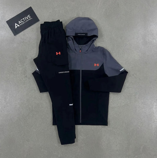 Under armour tech utility tracksuit-black/grey