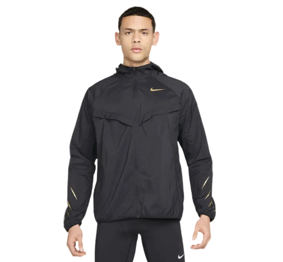 Nike swoosh jacket-black/gold