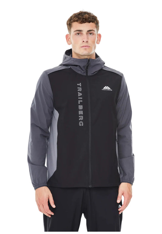 Trailberg wind jacket-black/grey