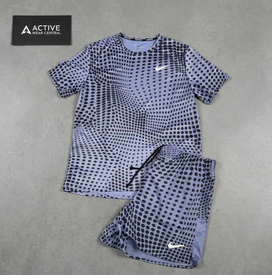 Nike digital dot miler and challenger shorts set