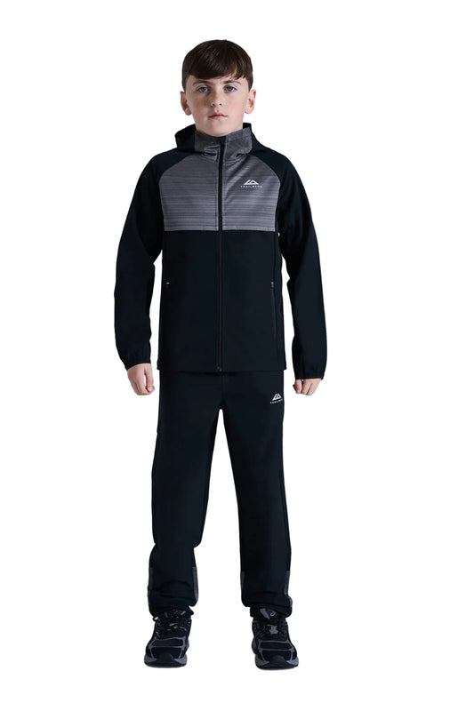 Trailberg junior woven tracksuit-black