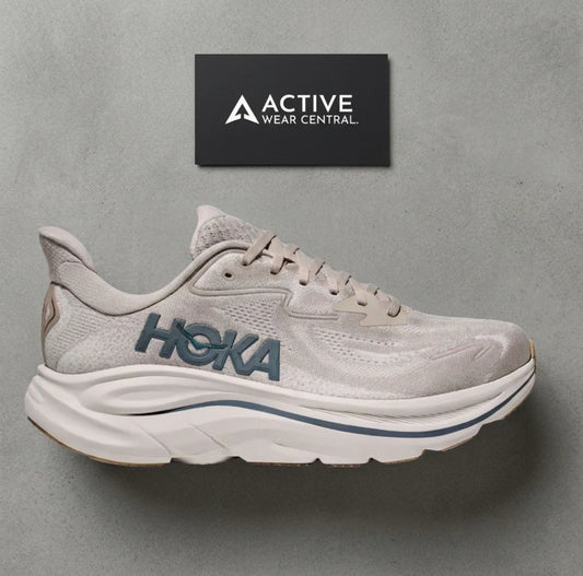 HOKA Clifton 10 shoes- putty/ grout
