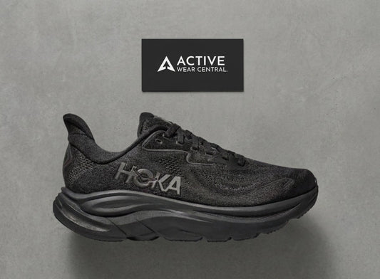 HOKA Clifton 10 shoes- black