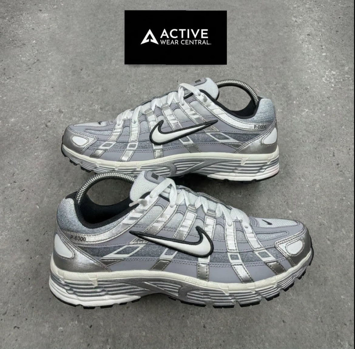 Nike p6000- silver white wolf grey