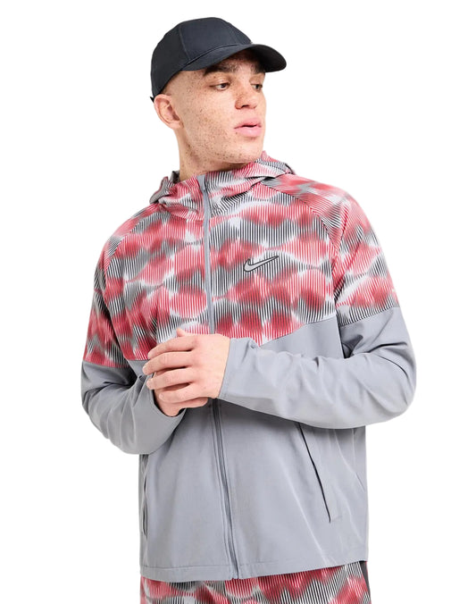 Nike events jacket-grey/red