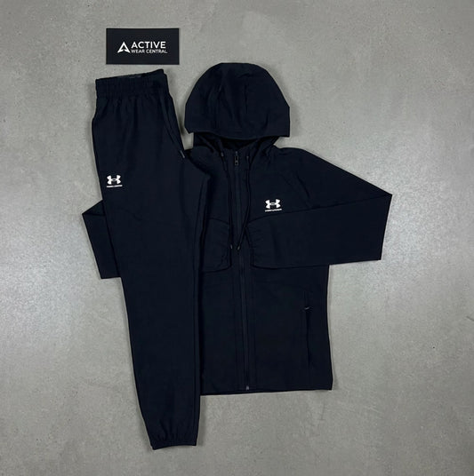 Under armour woven tracksuit- black