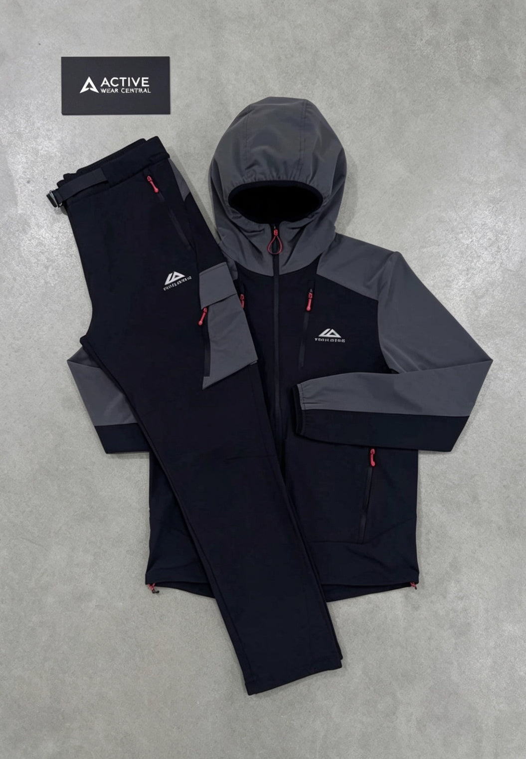Trailberg tracksuit-black/red