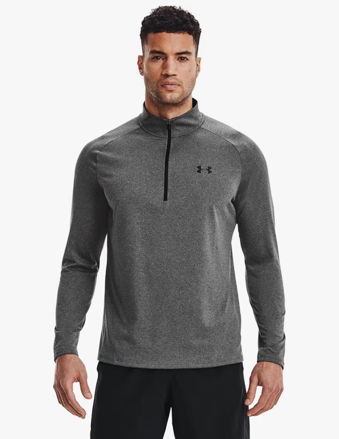 Under armour UA tech quarter zip- dark grey/blavk
