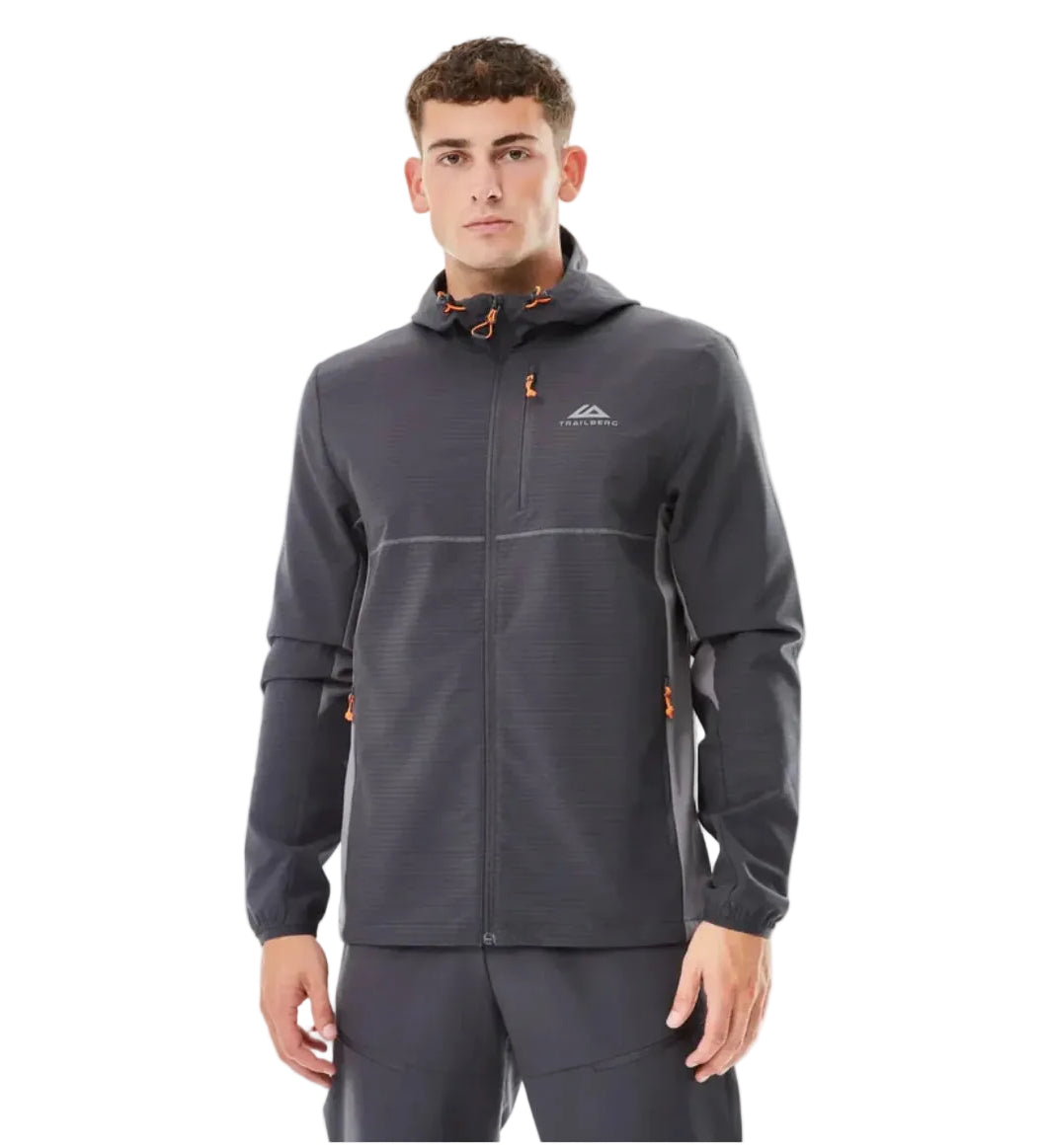 Trailberg tour 3.0 hooded jacket- black/orange