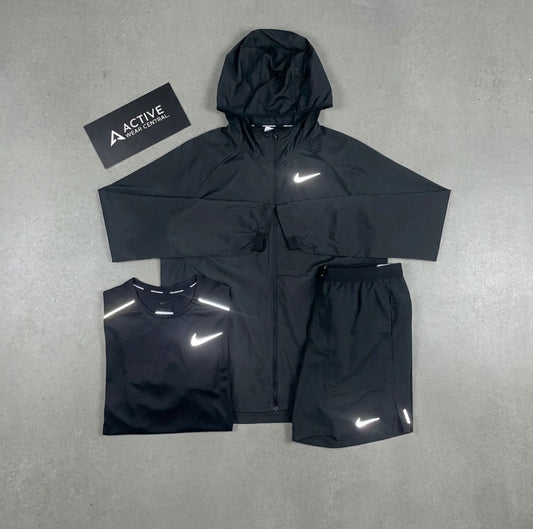 Nike miler 3 piece set-black