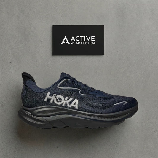 HOKA Clifton 10 shoes- navy blue