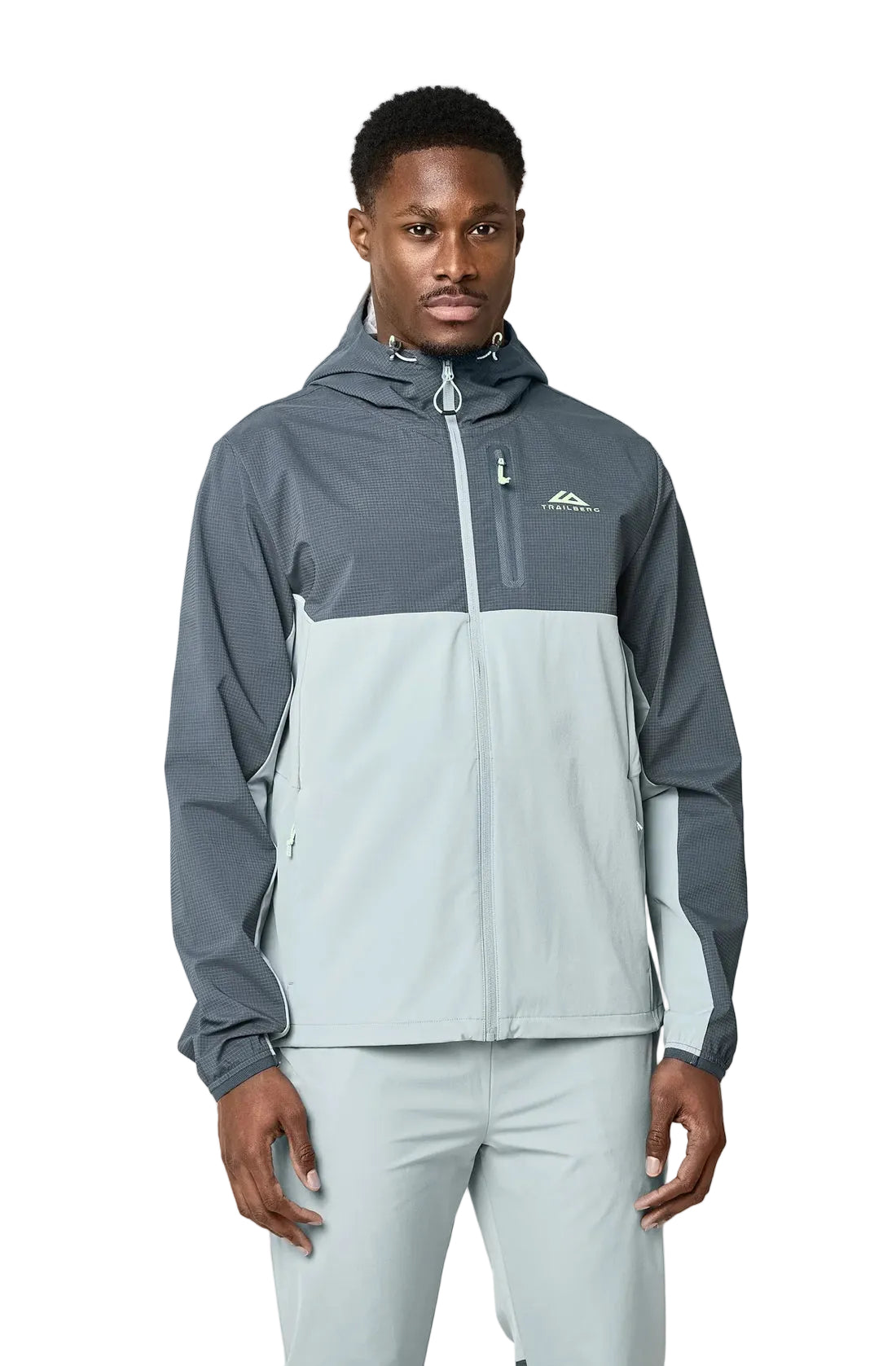 Trailberg tech jacket-graphite grey/neon lime